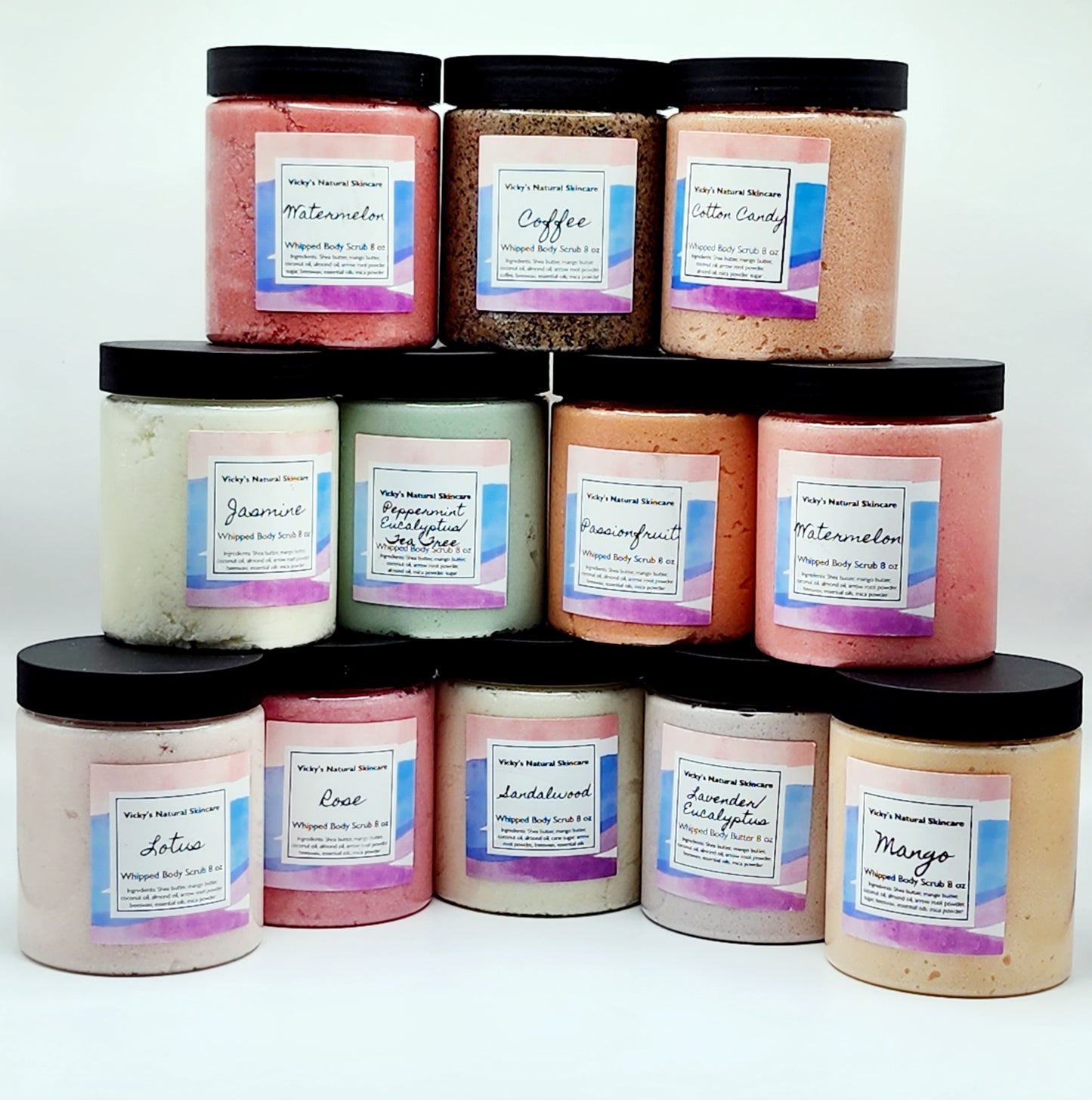 Whipped sugar scrub
