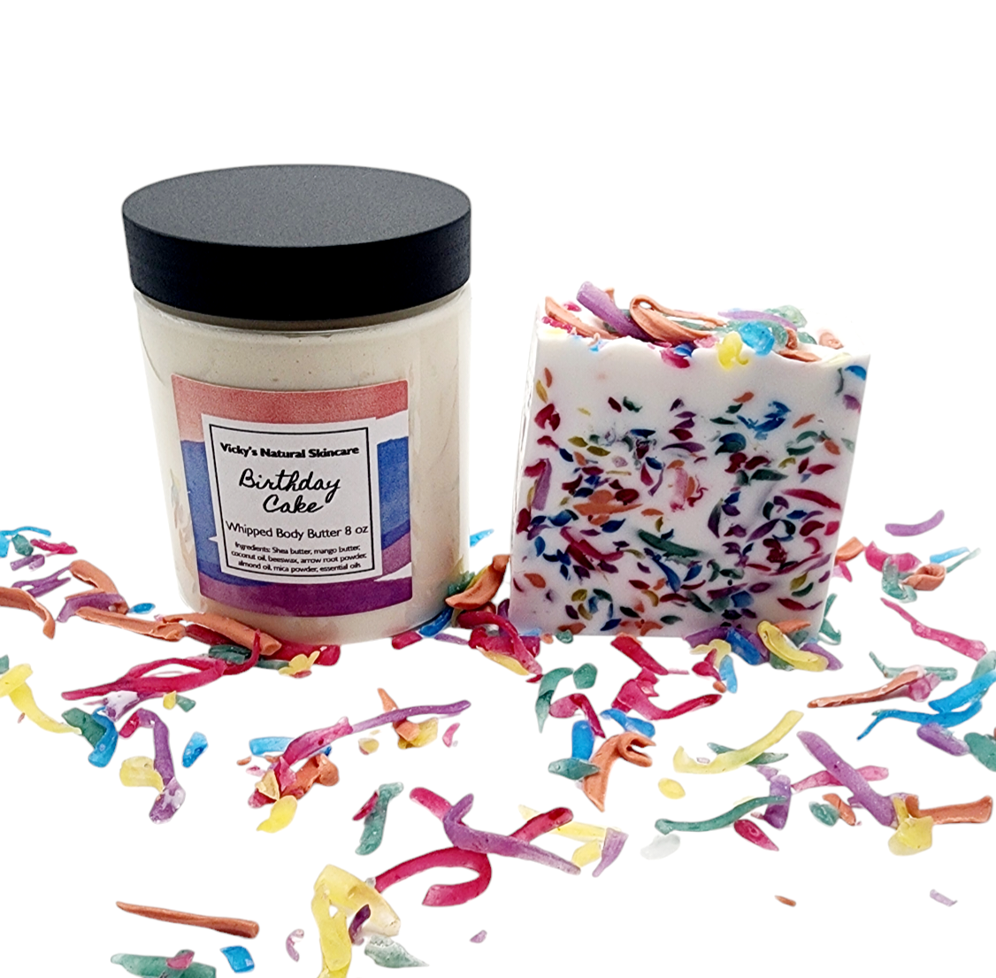 Birthday cake soap and body butter