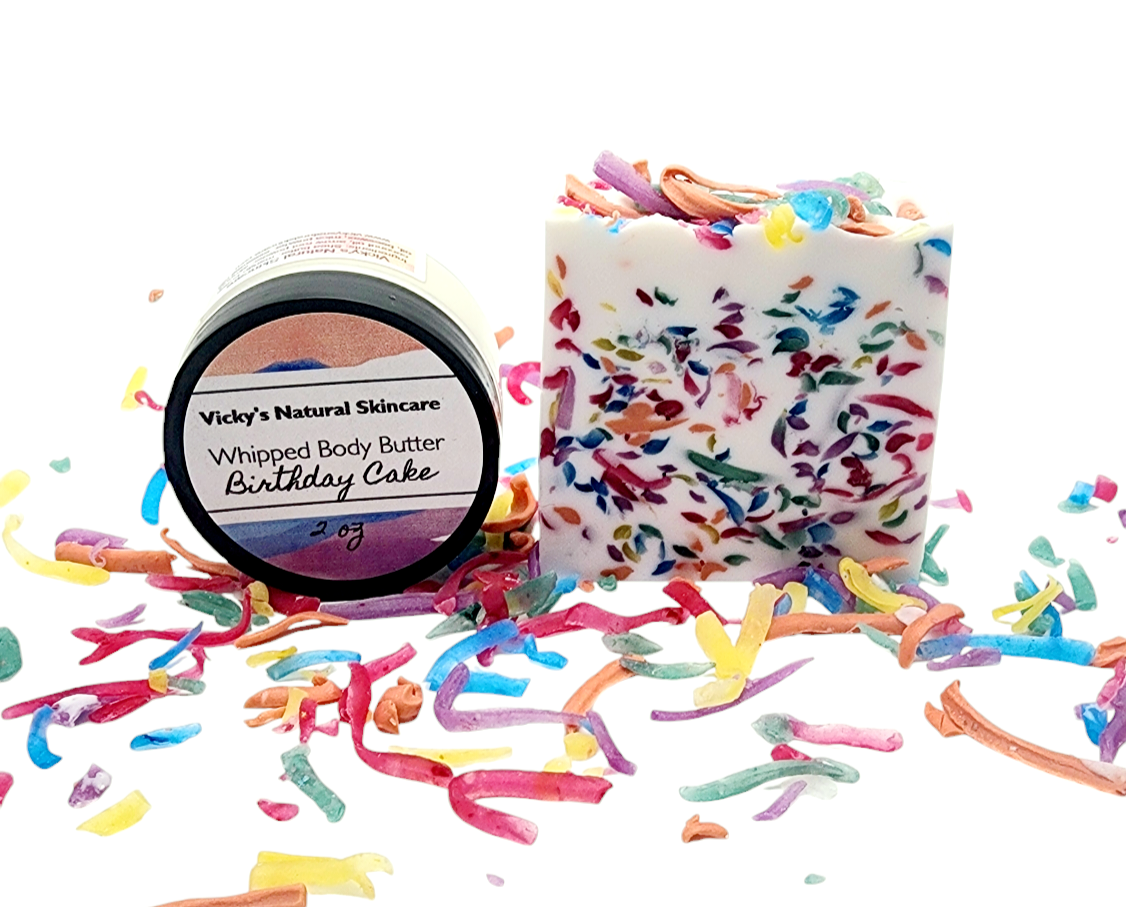 Birthday cake soap and body butter bundle